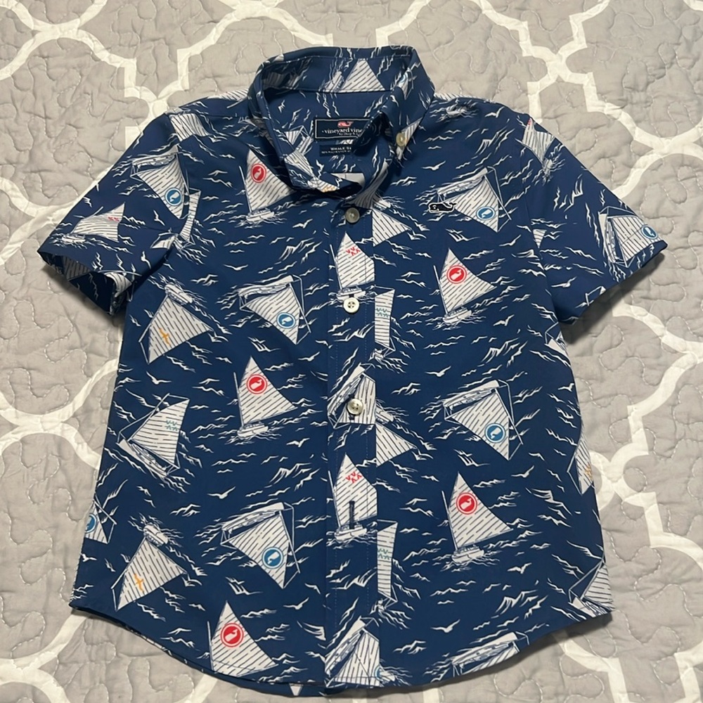 Adorable sailboat button down